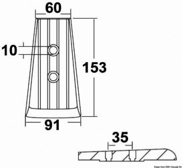 Anodo alluminio Volvo DPR-DPH - 43.554.20