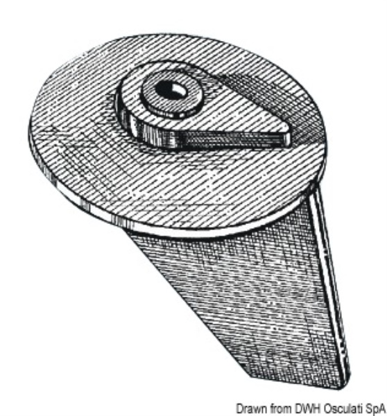 Anodo pinna Tohatsu 25/50HP - 43.640.02