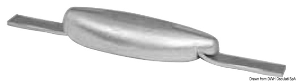 Anodo a saldare in alluminio 390 g - 43.905.11