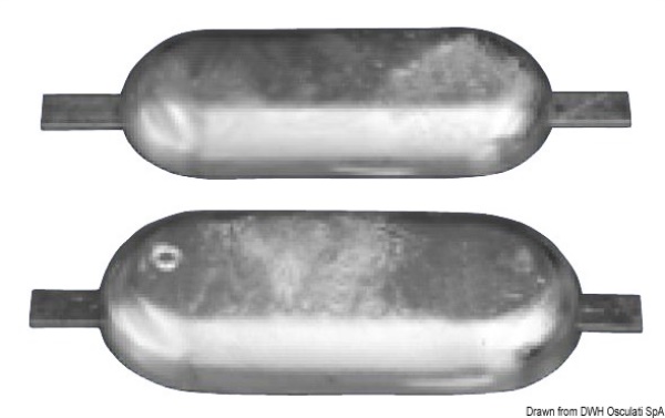 Anodo magnesio da saldare mm 400 x 152 4 kg - 43.908.06