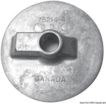 Osculati - Anodo alluminio pinna piatta Bravo