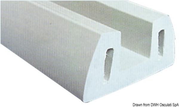 Profilo PVC grigio 72 x 30 mm  (barra 2 m) - 44.021.00