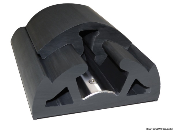 Profilo parabordo Bino nero 90 mm - 12 mt - 44.045.03