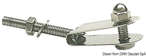 Gancetto inox per parabrezza - 44.473.00