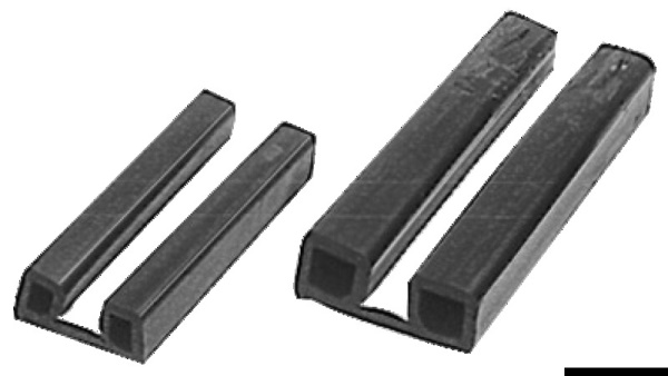 Profilo parabordi nero 55 x 21 mm - 44.483.01