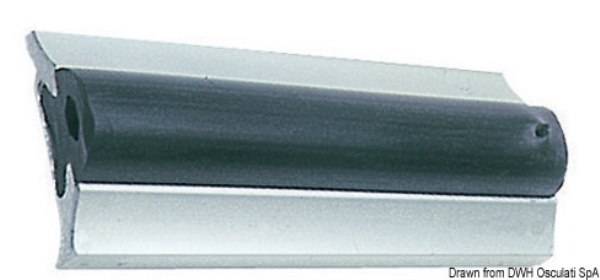 Profilo parabordo alluminio anodizzato 63 x 15 mm (barre da 6 m) - 44.485.65