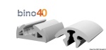 Osculati - Profilo parabordo BINO 40 grigio - 12 mt