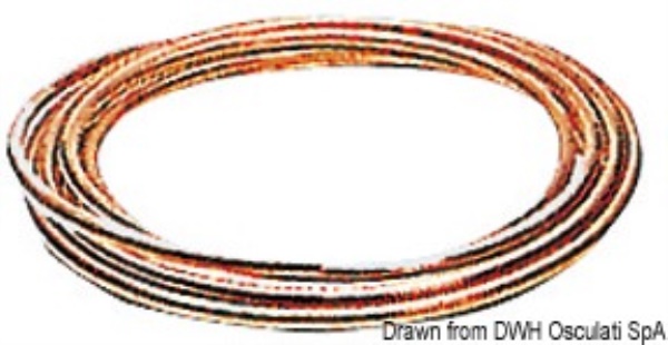 Tubo in rame per carburante 8 x 10 mm - 45.028.10