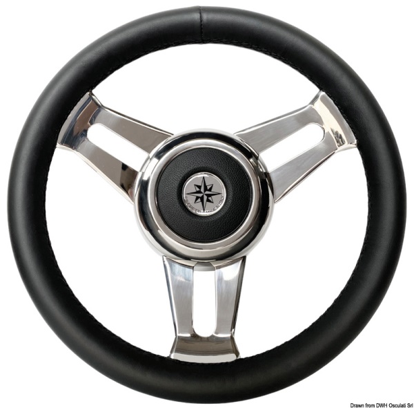 Volante in pelle nera - 45.125.01