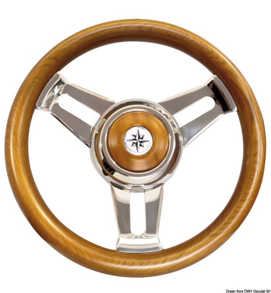 Volante in legno Teak - 45.125.03