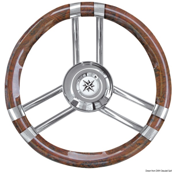 Volante C inox/radica 350 mm - 45.137.06