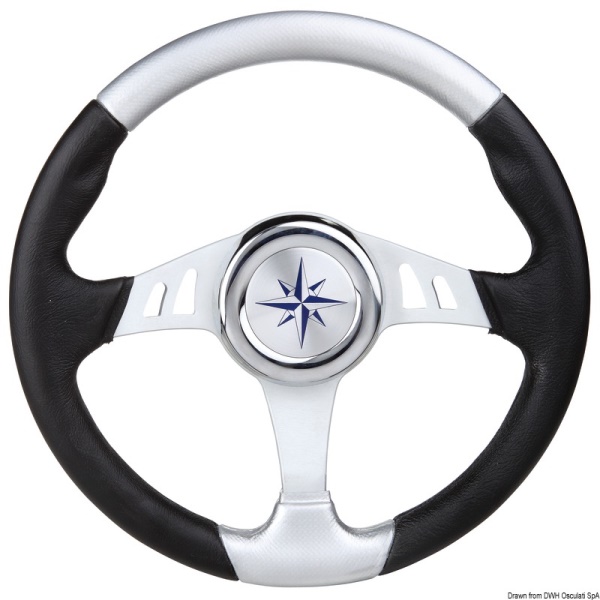 Volante Skipper nero/argento mm 350 - 45.158.41