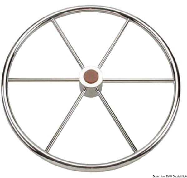 Timone ruota inox 6 razze 700 mm - 45.164.75