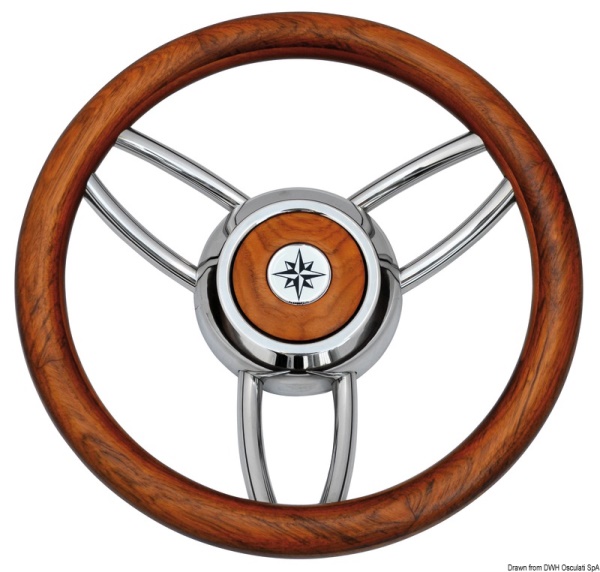 Volante Bliz legno opaco teak - 45.169.04