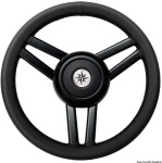 Osculati - Volante Ghost 3 razze Ø mm 350 pelle nera