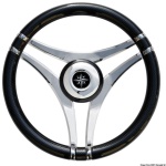 Osculati - Volante IMPACT carbon look Ø 350 mm razze acciaio