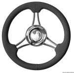 Osculati - Volante razze curvo nero mm 350