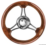 Osculati - Volante curvo mogano mm 350
