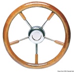 Osculati - Volante inox+mogano 350 mm