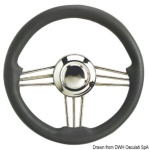 Osculati - Volante inox+poliuretano grigio 350 mm