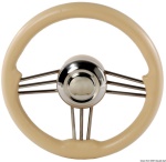 Osculati - Volante inox+poliuretano crema 350 mm