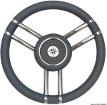 Osculati - Volante Apollo inox+poliuretano Ø 350 mm grigio