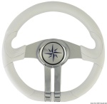 Osculati - Volante bianco razze argento/cromo