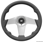 Osculati - Volante UFLEX Pianosa nero 350 mm razze argento