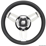 Osculati - Volante Morosini nero 350mm razze inox 304