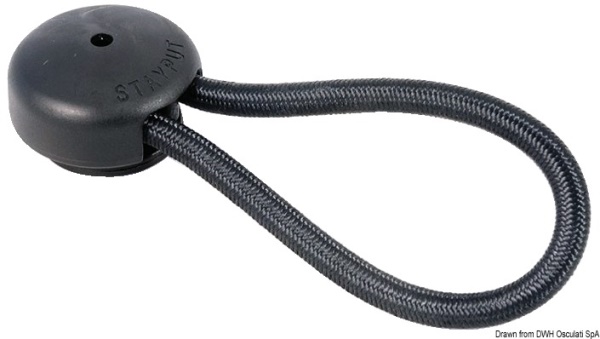 Gancio elastico nero 80 mm - 46.092.80