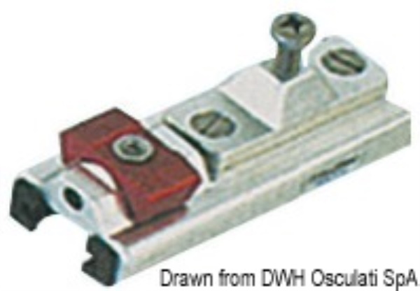 Supporto a parete per rotaia da mm 25x4 - 46.672.03