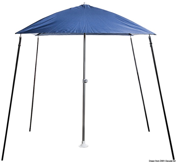 Ombrellone "PARASOL" pieghevole per barca blu navy - 46.891.02
