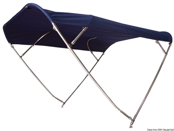 Capottina inox pieghevole 215/230 cm - 46.915.12