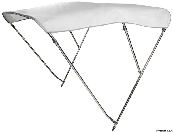 Tendalino 3 archi Inox alto cm 170/180 bianco - 46.920.02