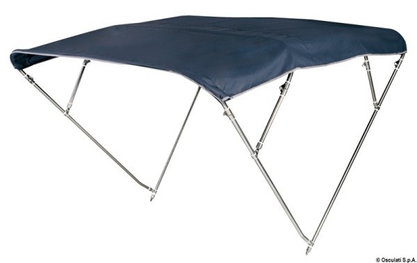 Capottina 4 archi Inox alta cm 240/250 bianca - 46.921.13