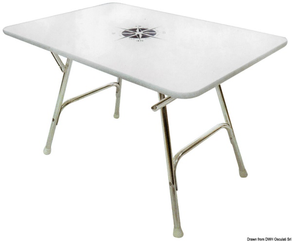Tavolo pieghevole rettangolare 110x60 cm. - 48.354.06
