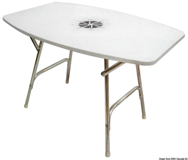 Tavolo pieghevole ovale 95 x 66 cm - 48.354.10