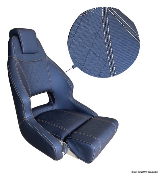 Sedile anatomico imbottito con flip up RM52 - 48.410.20