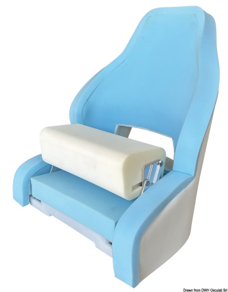 Sedile anatomico con flip up RM52 da rivestire - 48.410.21