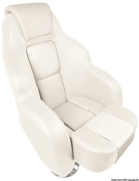 Sedile anatomico imbottito con Flip UP RS56 bianco - 48.410.22