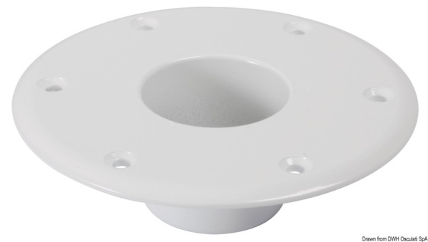 Base alluminio bianco pavimento per tavolo - 48.416.12