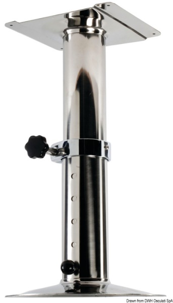 Piede girevole telescopico inox 540/720 mm - 48.418.00