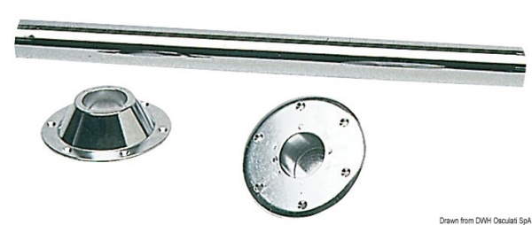 Gamba tavolo inox 700 mm acciaio a specchio - 48.418.11