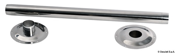 Gamba tavolo fisso inox 670 mm - 48.418.03