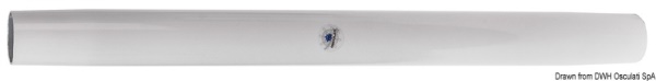 Gamba tavolo bianca 70cm - 48.418.22