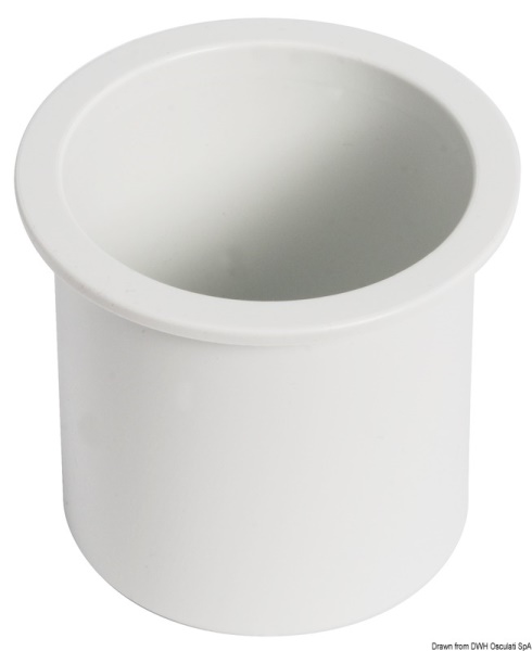Porta bicchieri ad incasso ABS bianco - 48.430.13