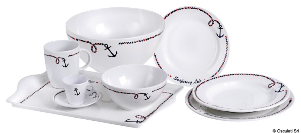 Set 6 piatti piani antiscivolo Ø 25 cm - 48.444.01