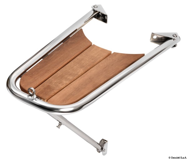 Delfiniera inox/teak semplice - 48.471.01