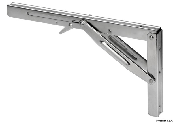 Braccio pieghevole corto inox per tavoli - 48.617.00