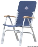 Osculati - Sedia pieghevole alluminio Deck blu